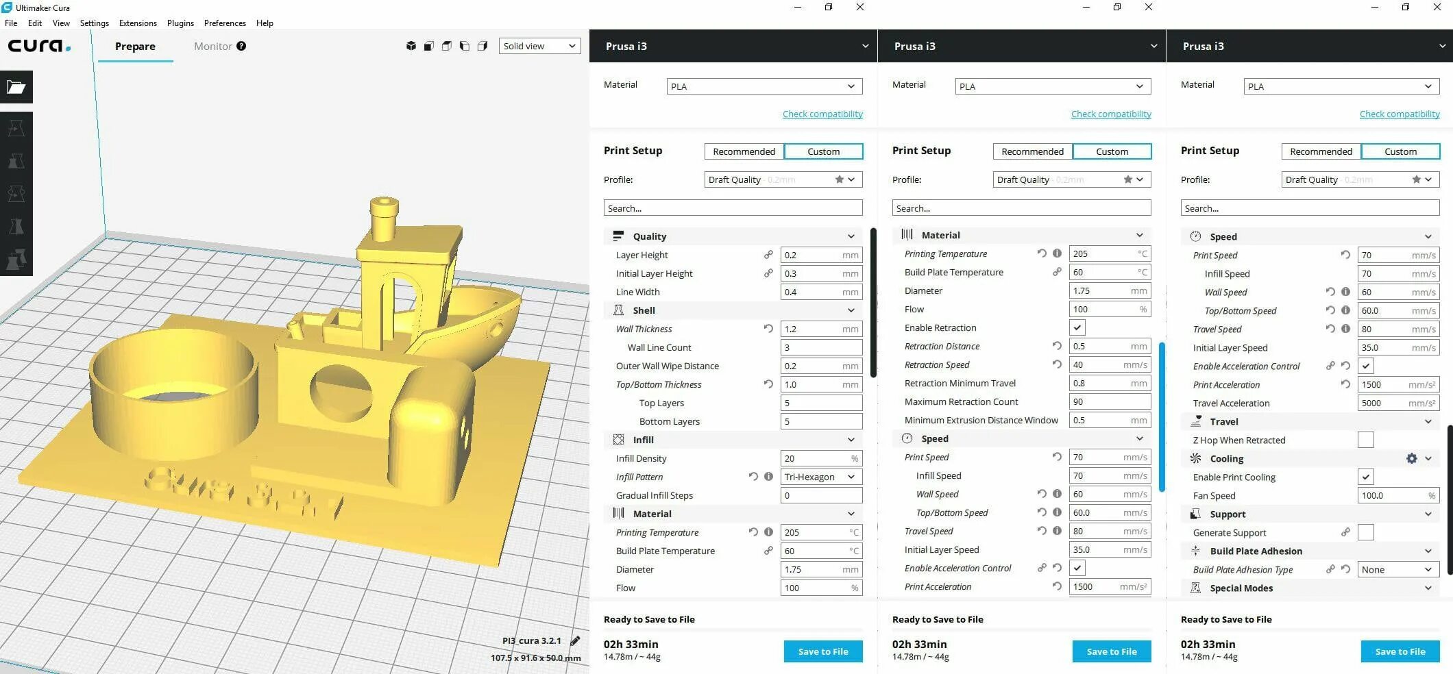 Orca slicer настройка