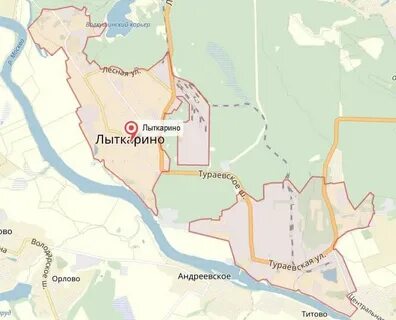 Лыткарино на карте