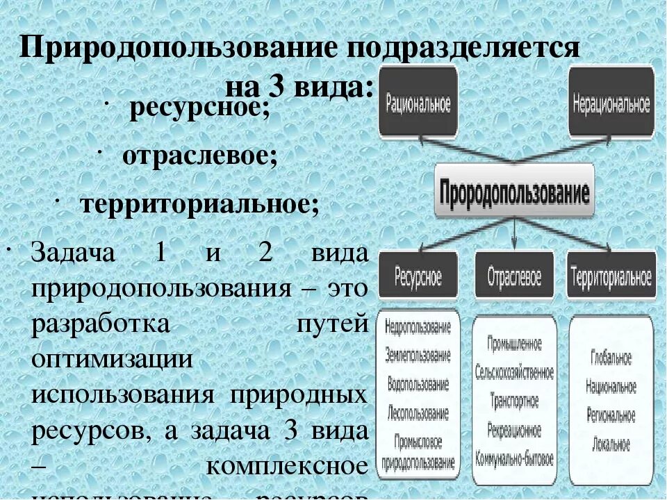 1 комплексное природопользование примеры. Виды природопользования схема. Виды природопользования и примеры. Территориальное природопользование примеры. Типы и виды природопользования.