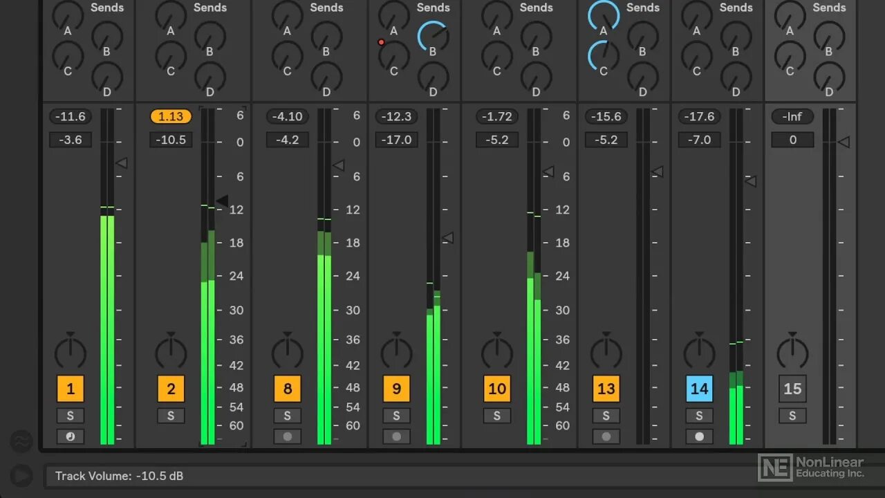 Mixing tracks. Daw ableton live. микшерный пульт в аблетон 11. ableton live mixing. аблетон фото.