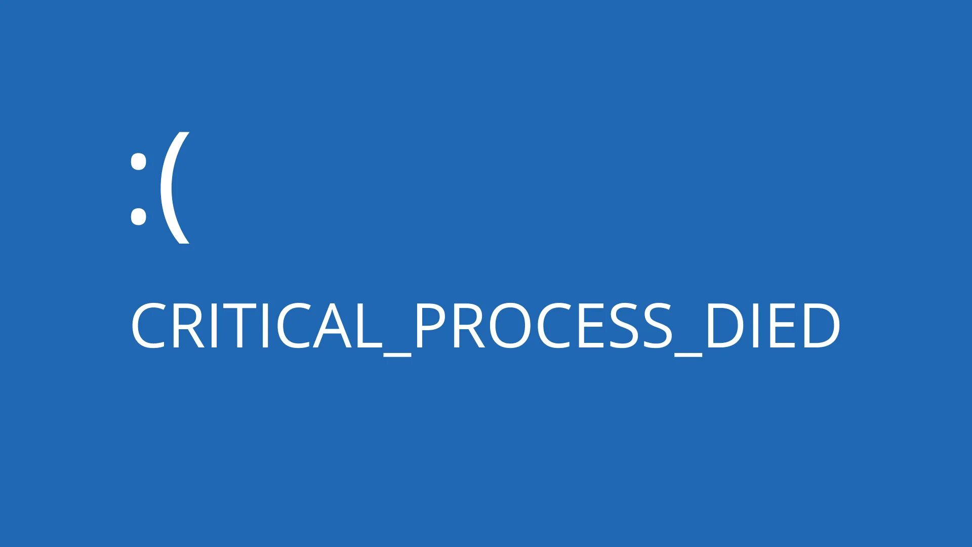 Critical process died. Ошибка critical process died. Critical process died Windows 10. Stop code critical process died.