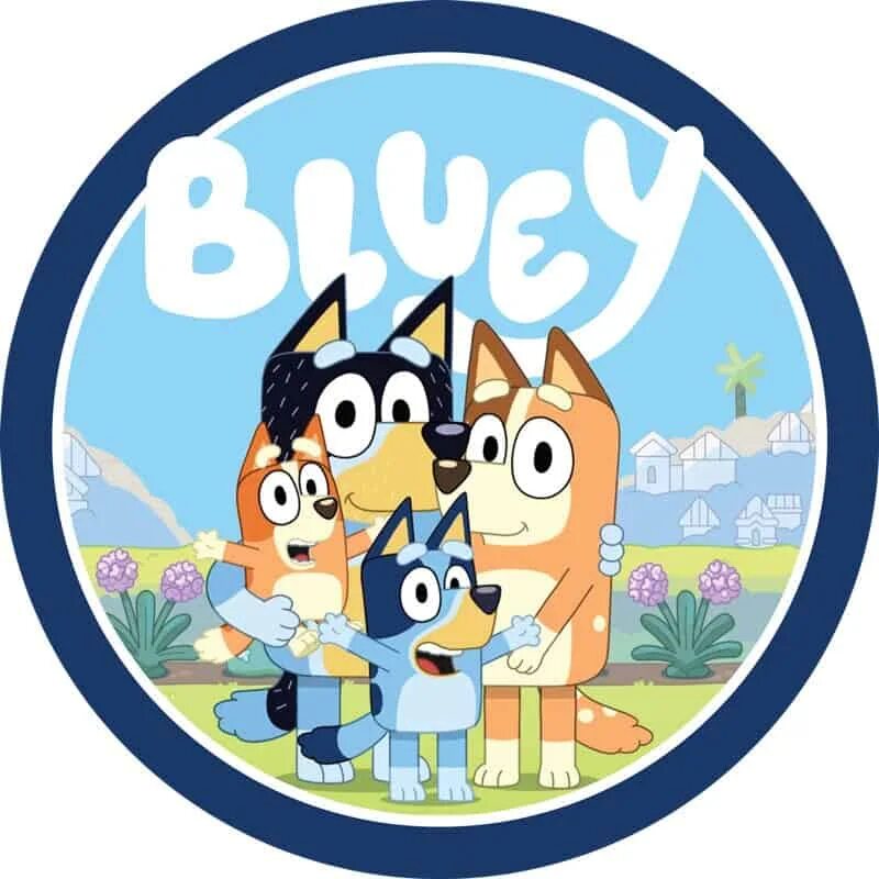 Family round. Bluey. Bluey Постер. Bluey Chilli. Bluey Cake.