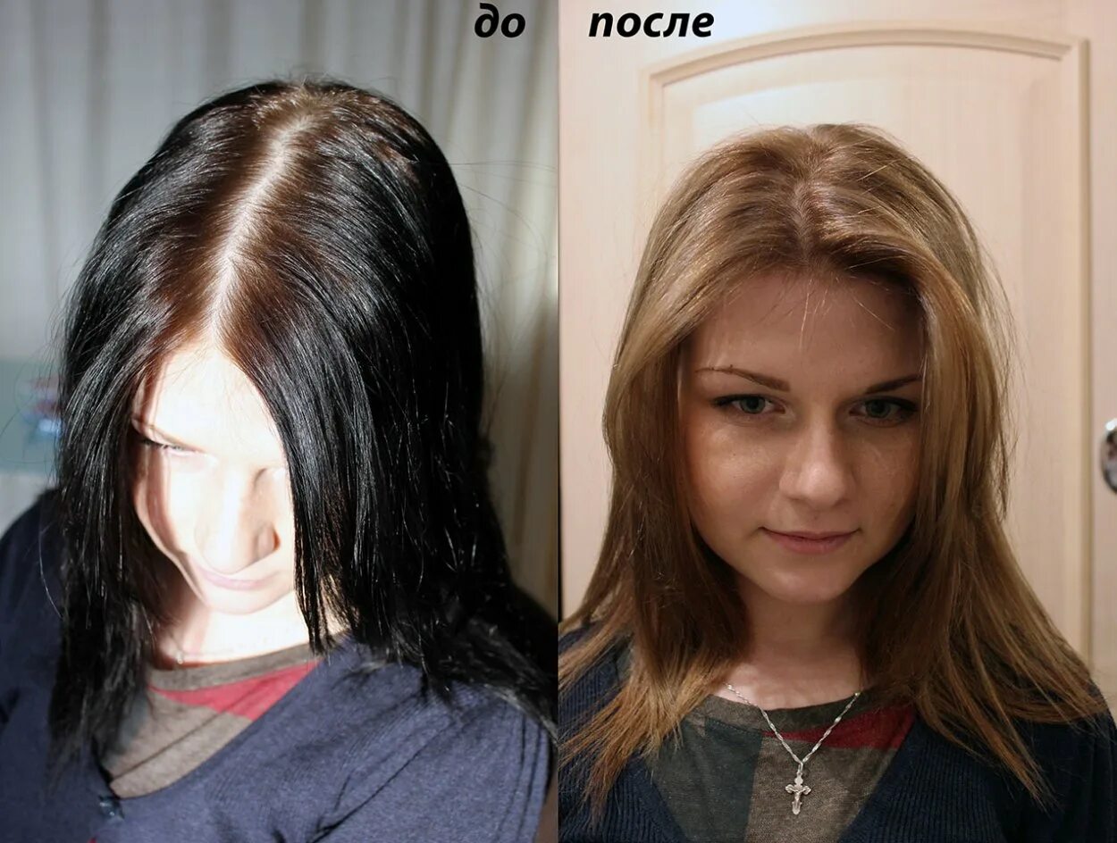 Окрашивание волос до и после. Черное окрашивание на русые волосы. Волосы после смывки. Цвет волос до и после.