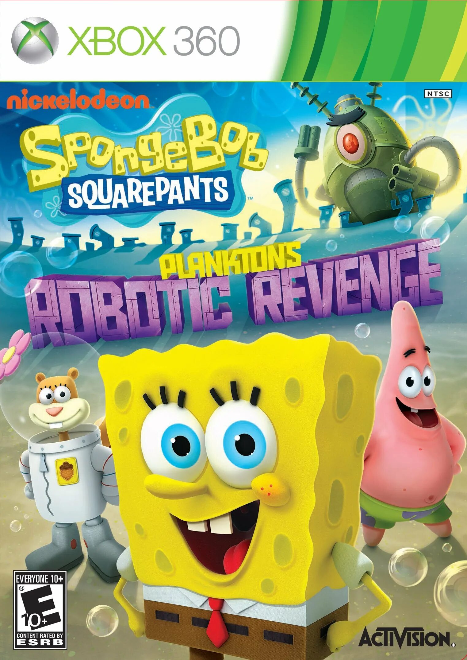 Губка Боб игра на Xbox 360. Игра Спанч Боб на Xbox 360. Губка Боб квадратные штаны планктон месть роботов Xbox 360. Spongebob Squarepants - Plankton's Robotic Revenge обложка Xbox 360.