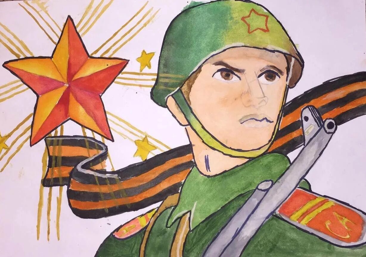 Открытка солдату легко. Рисунок солдату. Военная тематика для детей. Защитник Отечества рисунок. Рисунок солдадату.