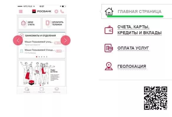 QR код Росбанка. Росбанк ЛК. Росбанк мобильное приложение. Цифры Росбанка.