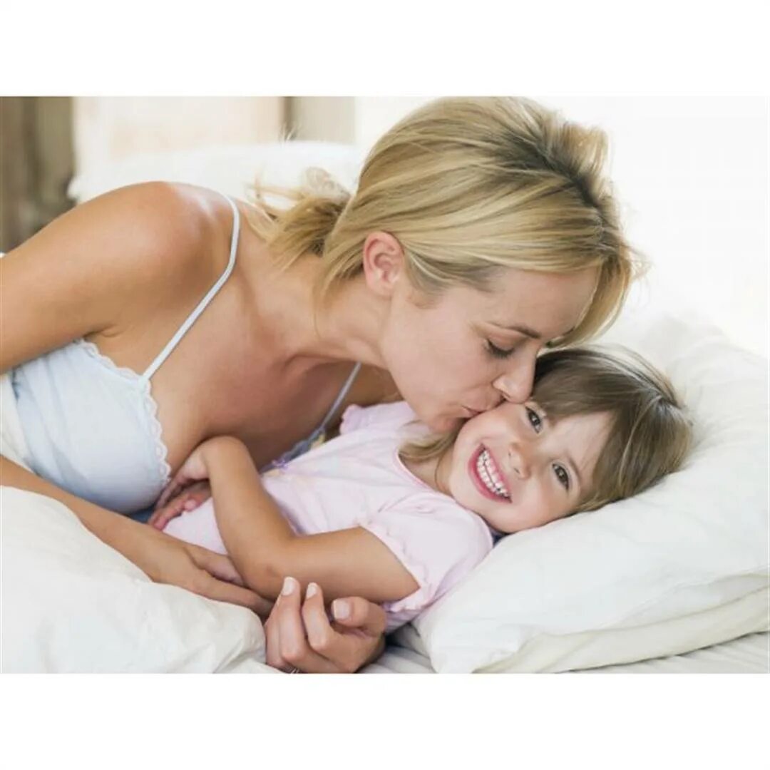 Mum always. Mum kiss hello.