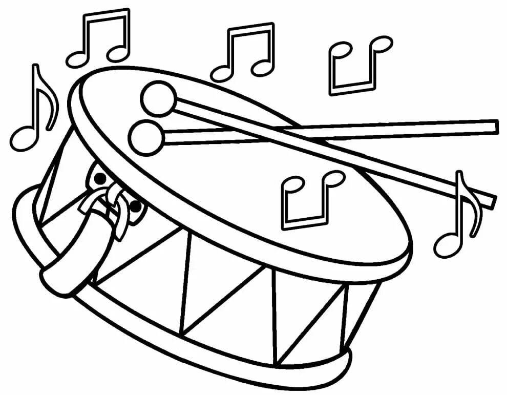 Музыкальные инструменты раскраска. Барабан раскраска для детей. Раскраска музыкальные инструменты для детей. Раскраска для малышей музыкальные инструменты. Music page