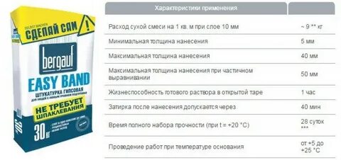 Расход смеси на 1 м2