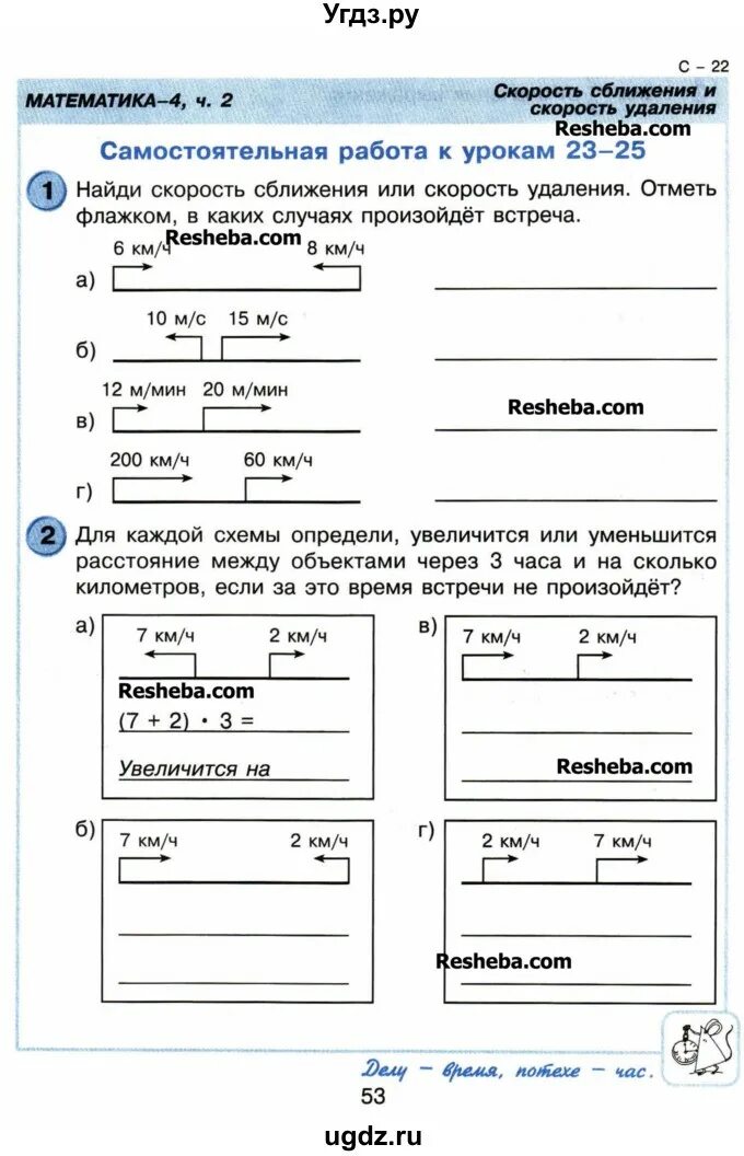 Найди скорость сближения или скорость удаления отметь. Задания по математике 4 класс Петерсон самостоятельные и контрольные. Петерсон 4 класс математика самостоятельные и контрольные. Математика контрольные Петерсон 4 класс. Контрольные по математике 4 класс Петерсон.