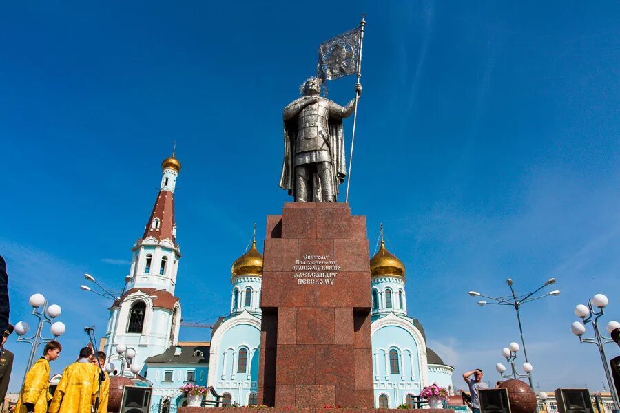 Чита ро. Чита памятник Невскому. Памятник Александру Невскому в Чите.