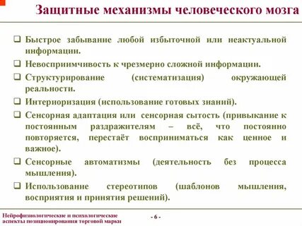 Восприятие и принятия решений