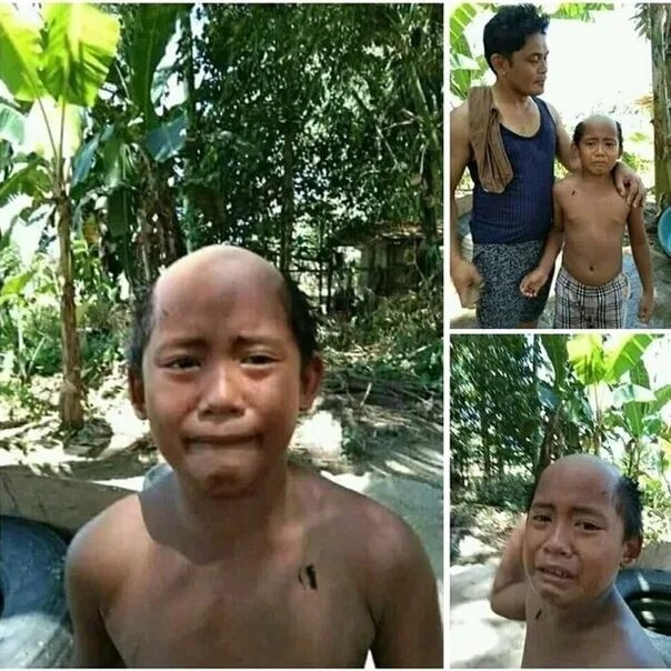 Батя освоил фотошоп. Девушки до и после макияжа. Брат подстриг чтобы выглядеть старше. Хотел выглядеть старше. Мальчик с филиппин.