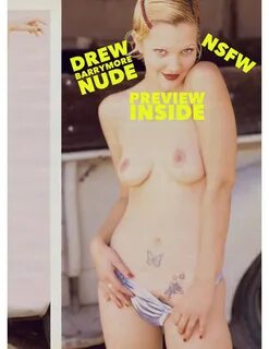 Drew Barrymore Nude Playboy Photos Pages Vintage Actress Celebrity Frontal ...