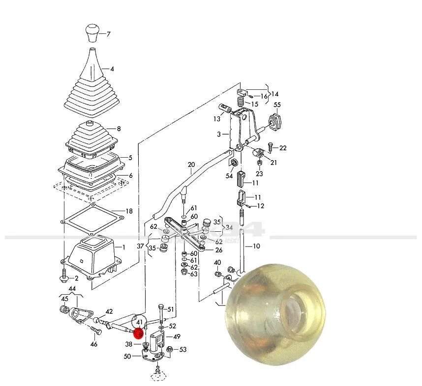 Механизм переключения передач Транспортер т4. Втулка кулисы Транспортер т4. Схема кулисы Транспортер т4. Механизм переключения передач Фольксваген т4.