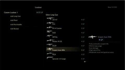 Dev menu