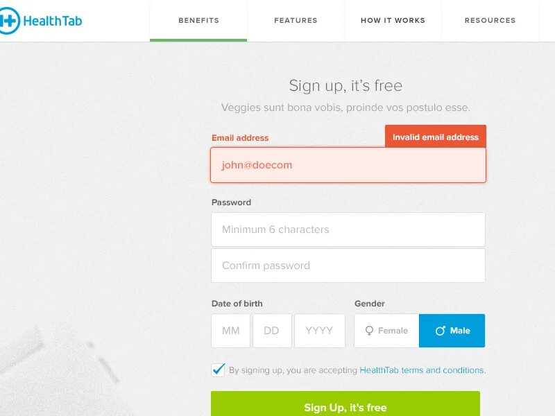 Sign tabs