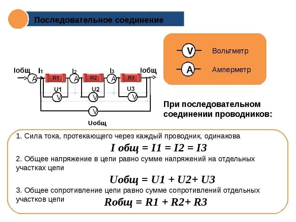 1 последовательное соединение это