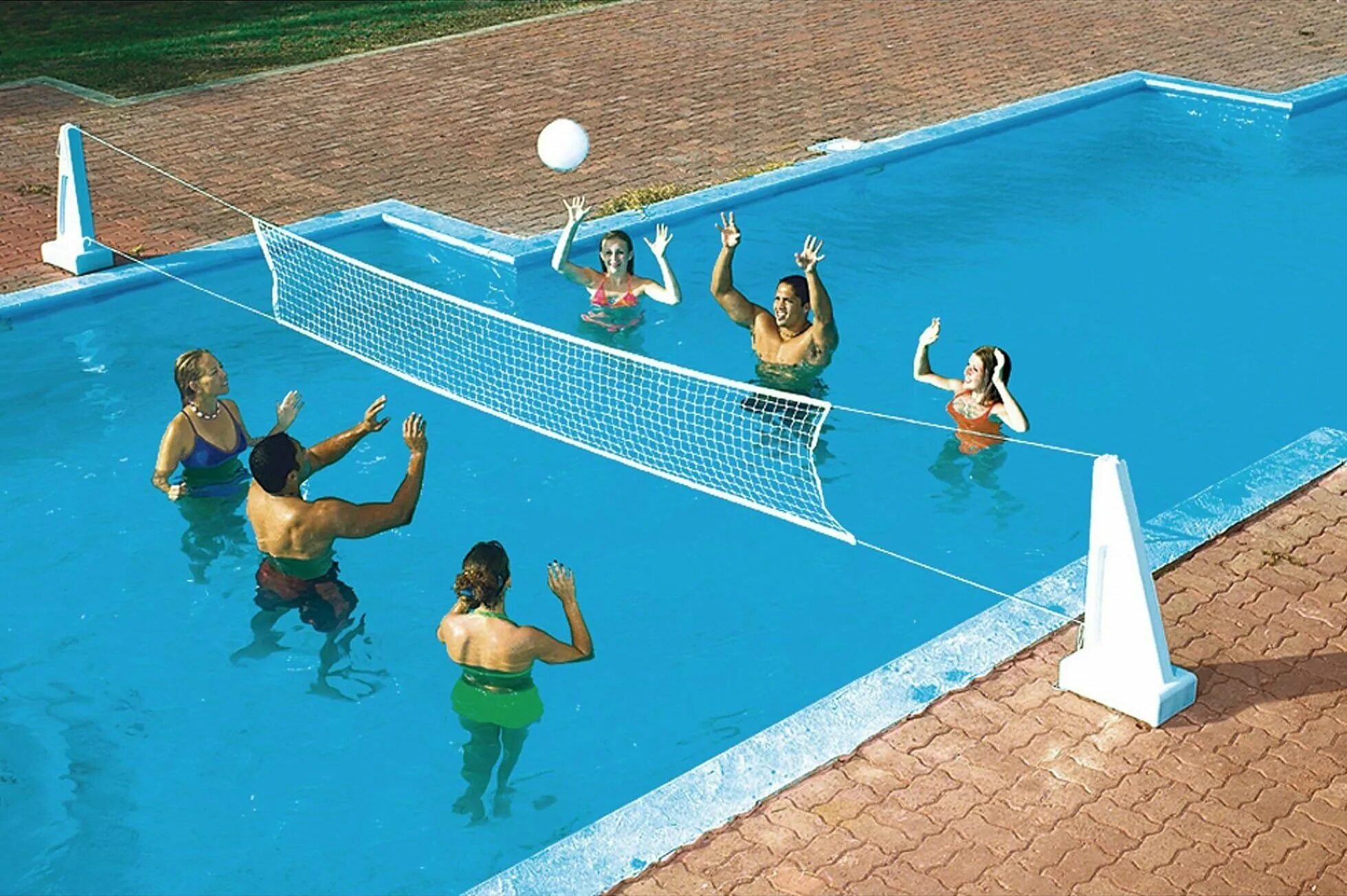 Водный волейбол. Волейбол в бассейне. Волейбол на воде. Водный волейбол в бассейне.