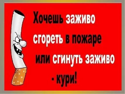 Лозунг против курения