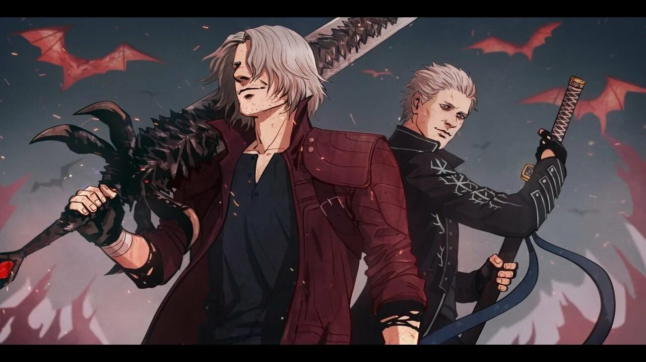 Данте и Вергилий Devil May Cry. Данте и Вергилий Devil May Cry 5. Брат данте