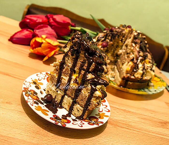 шапка мономаха торт пошагово