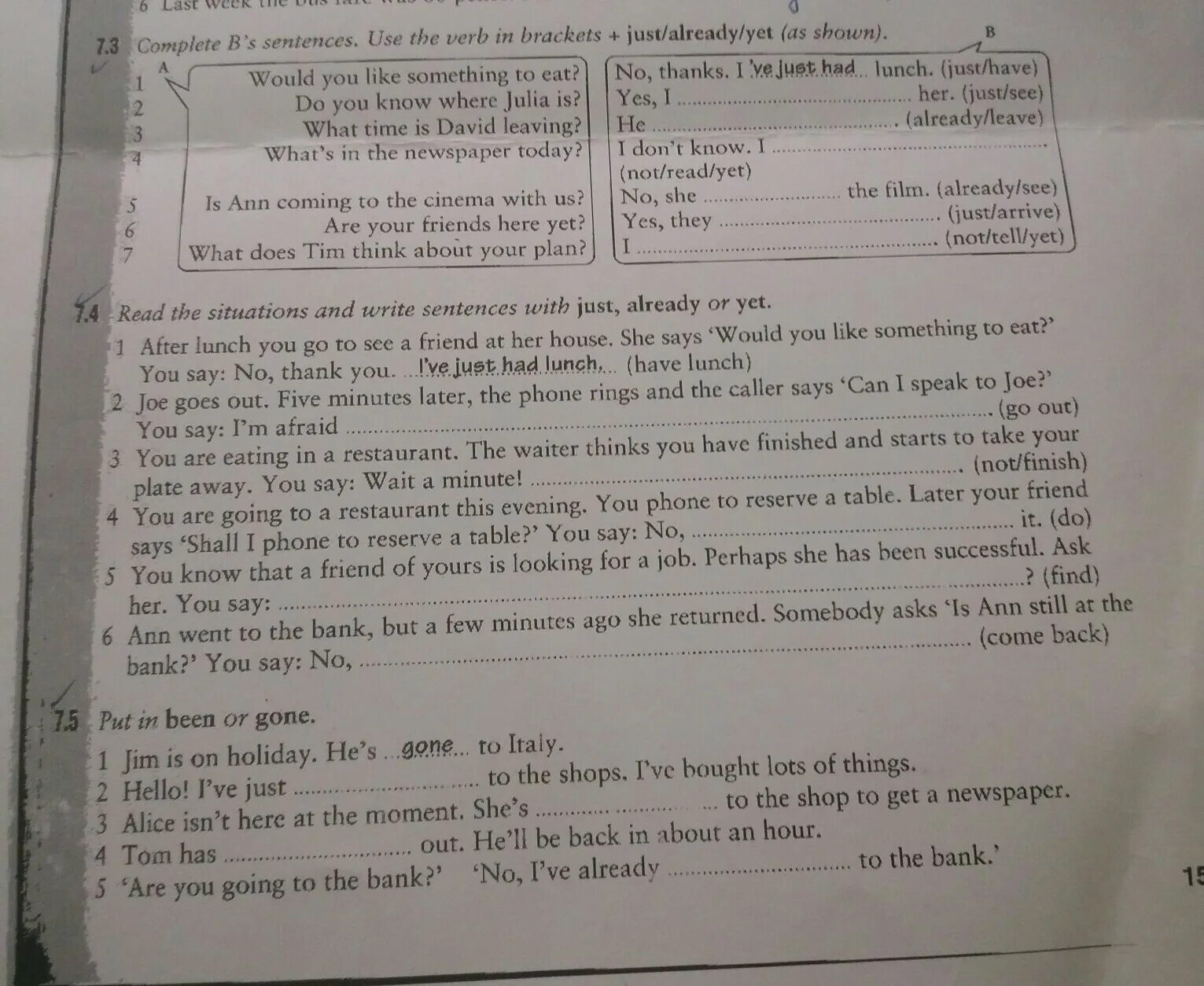 Read the situations and complete the sentences 9.3 ответы. Read the situations and complete the sentences 10.1 ответы. Read the situations and complete the sentences using. Read the situations and write sentences use the following verbs 7.1 ответы. Report the sentences use said asked