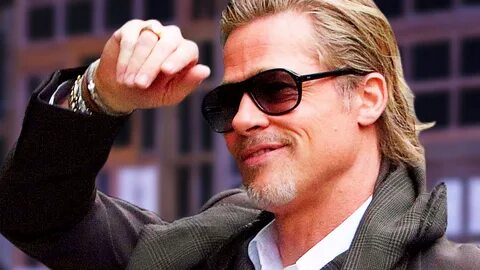 What did Brad Pitt spend his first money on? 