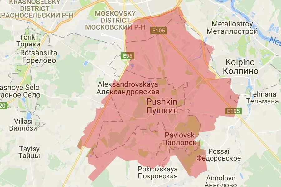 Где находится город шушары какая область