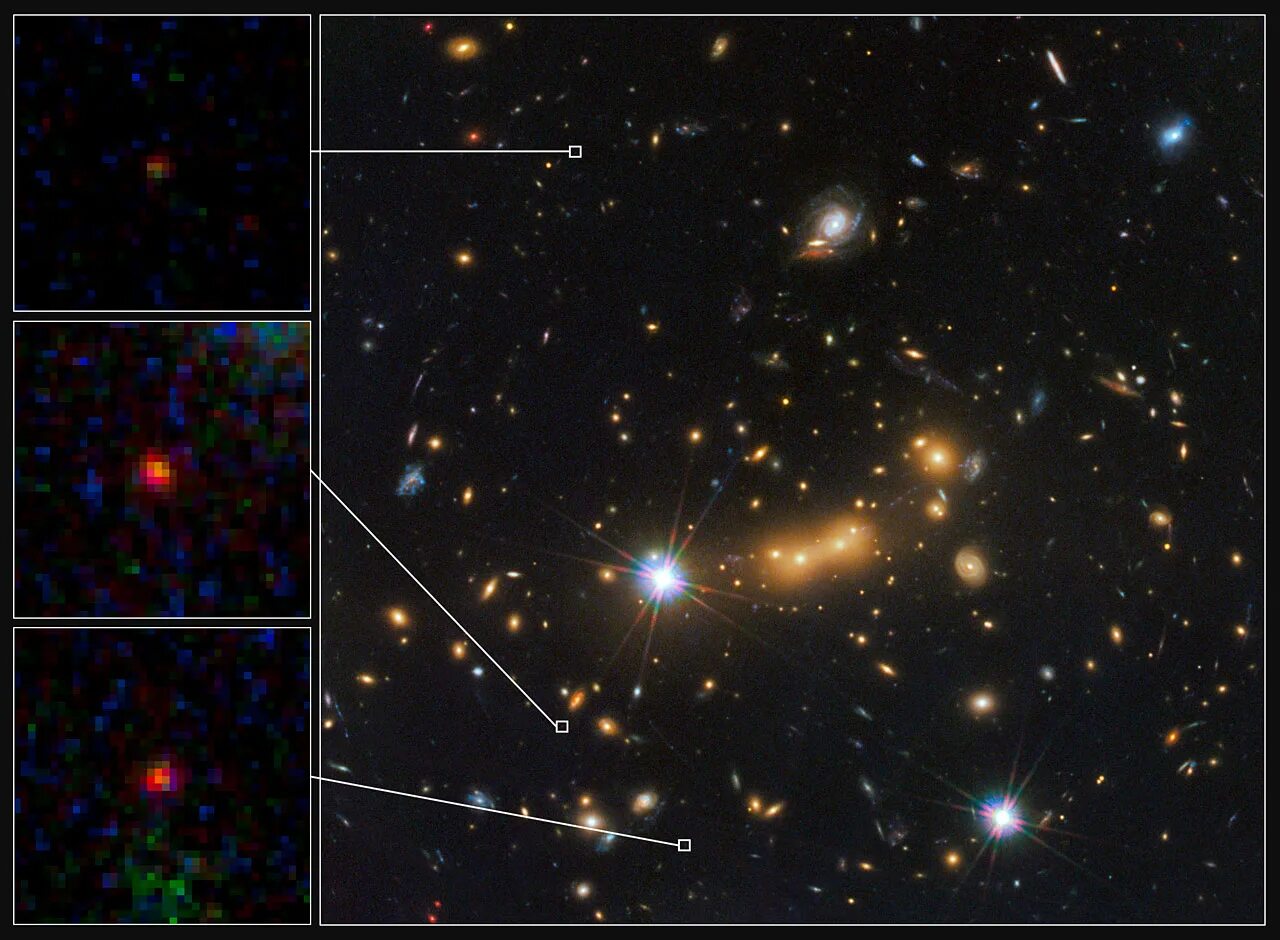 Самый далекий объект. Macs0647-JD Галактика. Галактический кластер Macs j0416. Скопление галактик Macs j071. Альфа Центавра Хаббл.
