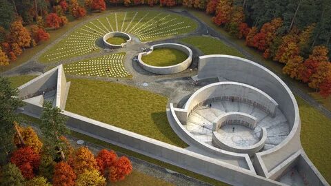 Architectural visualisations of columbaria project eventually located at Mi...