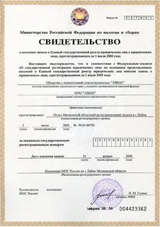 Егрюл учредительные документы