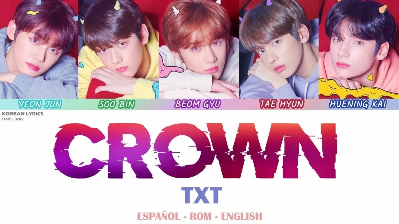 Txt lyrics. Тхт Crown. Txt Crown album. Сценические имена тхт. Концерт тхт плакат.