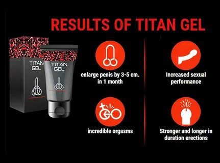 Titan Red Gel Special Gel for Penis Enlargement - 50ml Original.