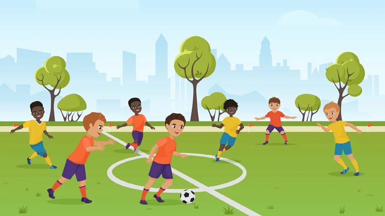 Playing soccer reading answers
