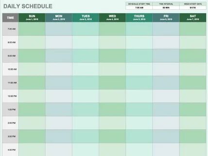 Schedule start