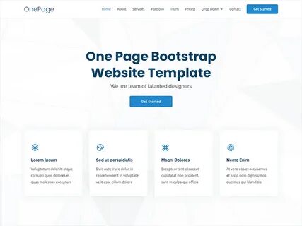 Bootstrap шаблоны