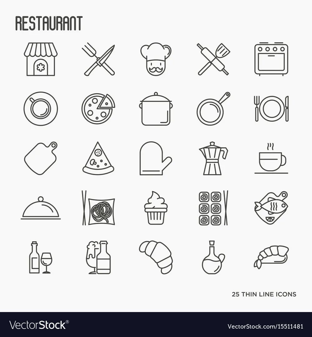 Rest line. Иконки для актуального ресторан. Restaurant line icons.