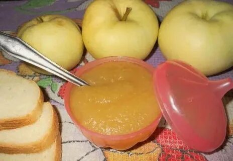 Яблочное пюре из белого налива