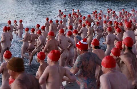 Nacktschwimmer in Tasmanien: Abschluss des zweiwöchigen Winterfestivals &qu...