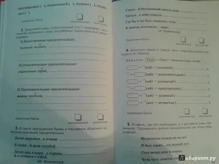 Русский 5 класс диагностические