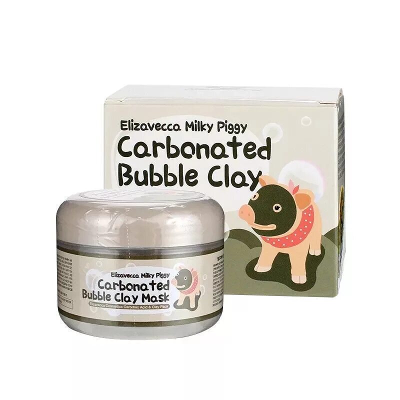 Маска Elizavecca Milky Piggy carbonated Bubble Clay. Elizavecca Milky Piggy carbonated Bubble Clay Mask пузырьковая глиняная маска для лица (100мл). Маска для лица очищающая/пузырьковая Сarbonate Bubble Clay Mask, 100 мл. Elizavecca Milky Piggy пузырьковая глиняная маска, 100 г.