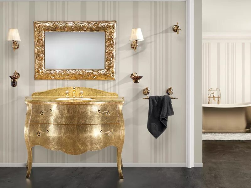 Мебель для ванной италия. Зеркало Caprigo pl475-Oro. Консоль Caprigo 7060/73-vot. Консоль Caprigo 7060/80 бронза. Boheme NEOART 802 черная.