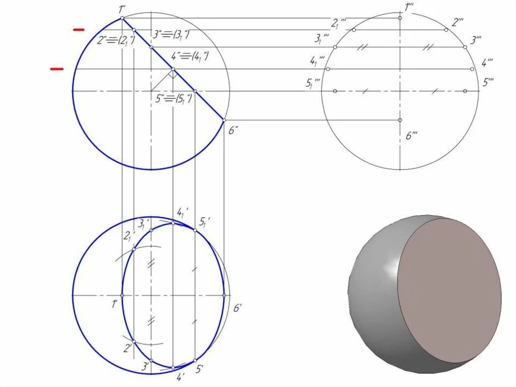 Проекции в шаре. Сечение сферы Начертательная геометрия. Сечение шара Начертательная геометрия. Сечение сферы плоскостью Начертательная геометрия. Проекция сферы Начертательная геометрия.