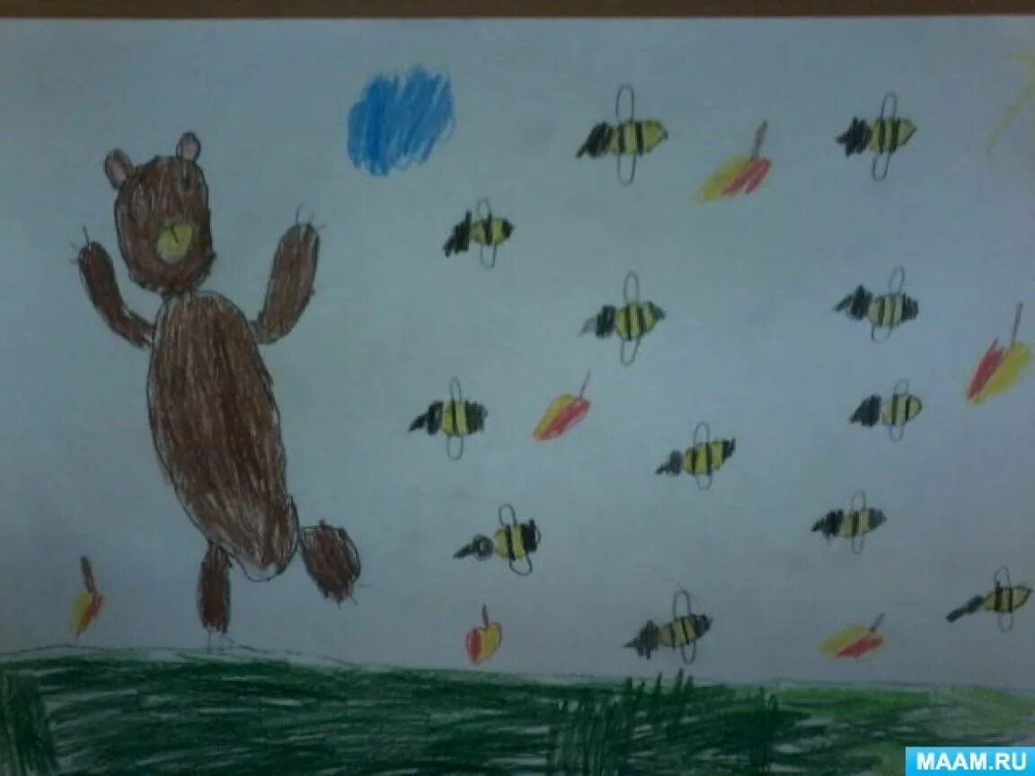Игра медведь старшая группа. Медведь и пчелы подвижная игра для старшей. Рисование подвижная игра медведь и пчелы старшая группа. «Как мы играли в подвижную игру «медведь и пчелы» т.с. Комарова. Рисование как мы играли в подвижную игру медведь и пчелы.