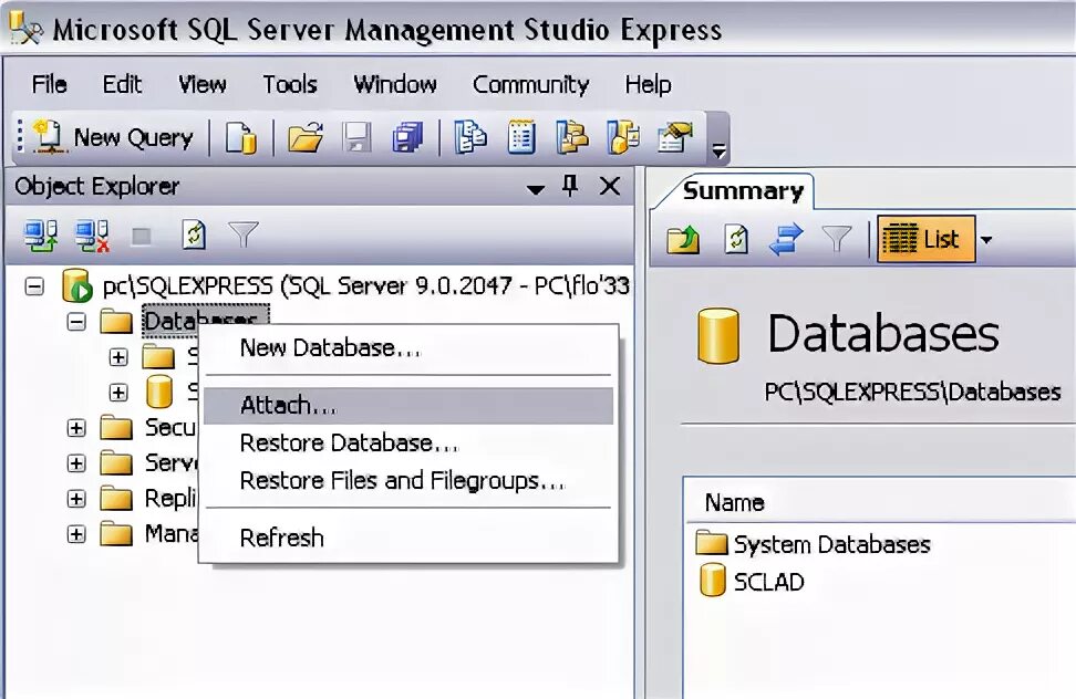 Server management studio express. Server management studio express