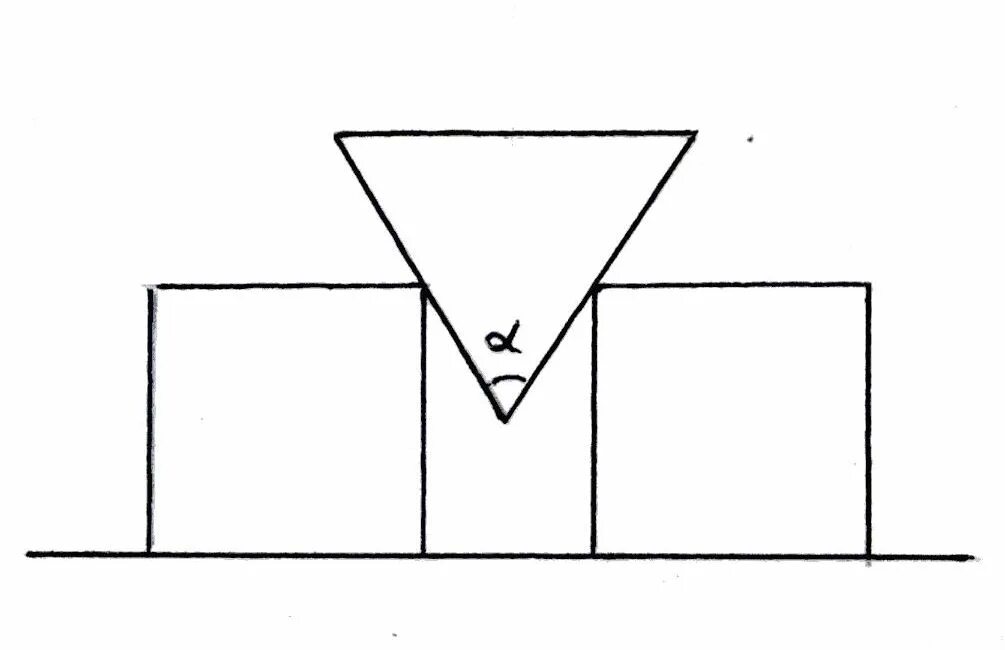 Задачи с кубом и трением. Два одинаковых бруска связанные нитью движутся по горизонтальной оси. Бруски движутся. Между одинаковыми брусками квадратного сечения. Определите вес каждой фигуры.