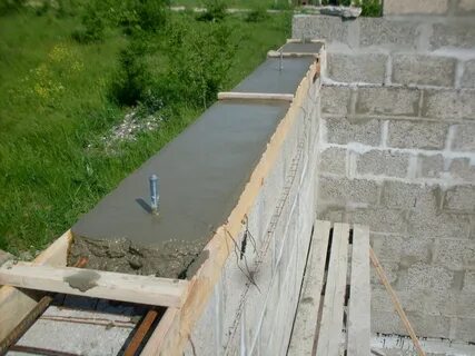 Армопояс для газобетона под крышу