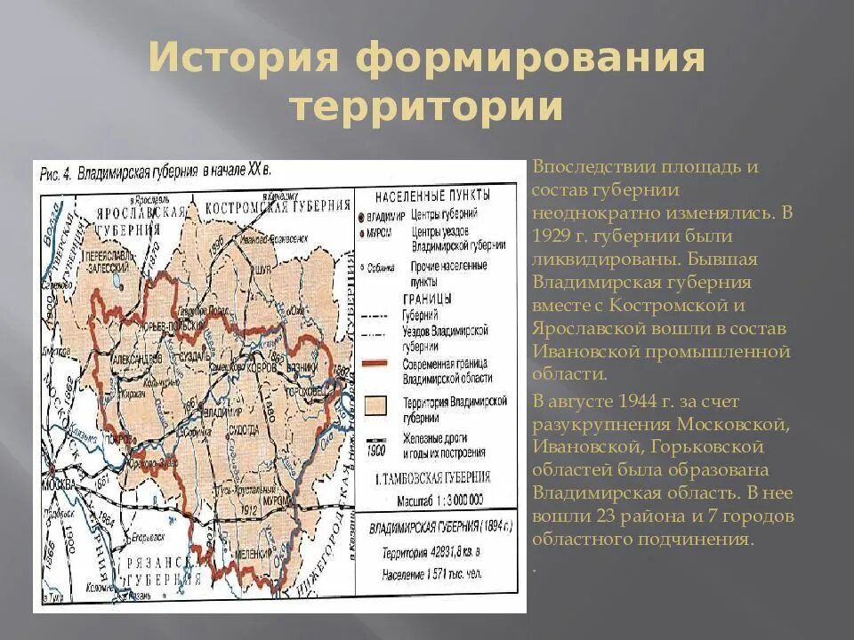 Административный центр Владимирской области. Географическое расположение Владимирской области. Экономическая карта Владимирской области. История формирования территории.