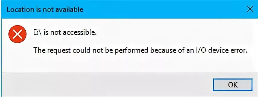 Could not initialize device. Ошибка ввода. ошибка вводавывода на устройстве. the request could not be performed because of an io device error перевод. ioerror issubclass.